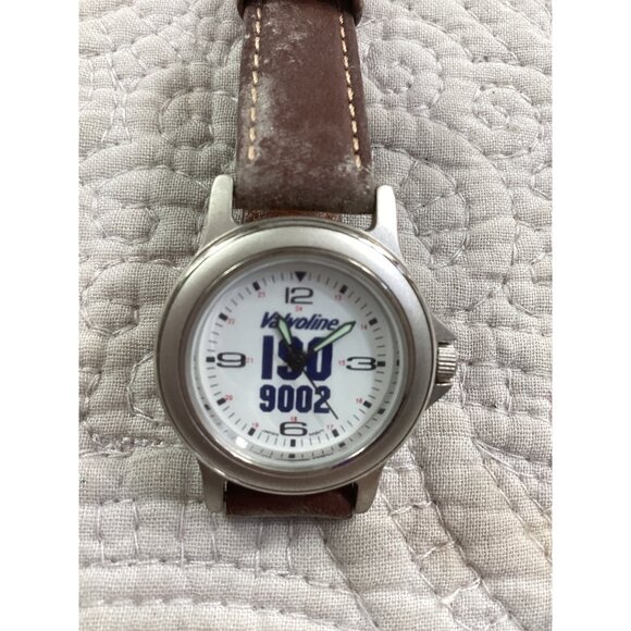 Vintage Valvoline 150 9002 Ladies Watch 2006*Brown Leather Strap*Needs Battery - Picture 7 of 8